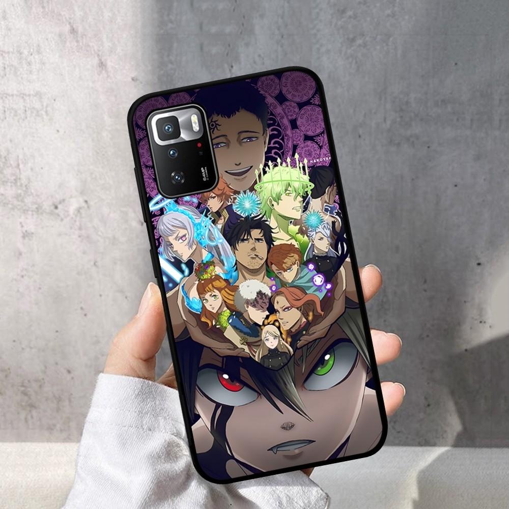 Black Clover Phone Case For Redmi Note 4 X 5 A 6 7 8 T 9 9S 10 11 11S 11Epro Poco M3 Pro