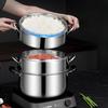 LIEI 3-Layer Stainless Steel Steamer Pot