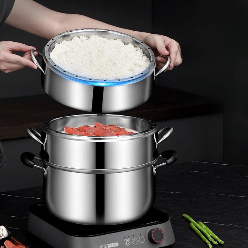 LIEI 3-Layer Stainless Steel Steamer Pot