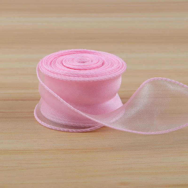 10 Yards Soft Fishtail Organza Ribbon Eco-Friendly Sheer Craft Ribbon for Gift Box Wrapping Bridal Shower DIY Handmade Ornaments