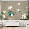 Lotus Leaf Tapestry Wall Hanging Bohemian Hippie Small Fresh Natural Table Mat Bedroom Home Art Decoration