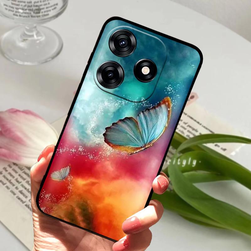 For Tecno Spark 10 Case 6.6" Shockproof Soft Silicone TPU Back Cover for Tecno Spark 10 4G Phone Cases Spark10 Cute Fundas Capa