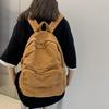 New Women's Versatile Cotton Small Backpack Solid Casual Or Travel Bag Soft Canvas Retro Mini Backpack