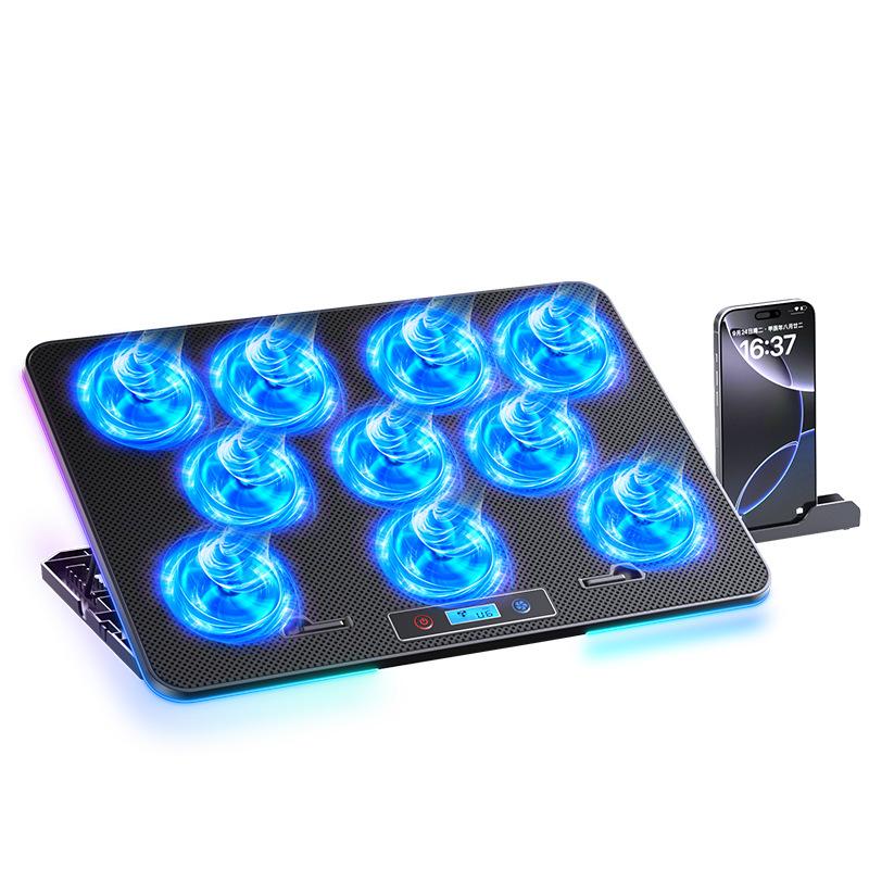 Top Series Laptop Computer Cooling System  Gaming Enthusiast 14-Core Turbo Cooling Masterpiece with RGB Cooling Stand Device чёрный