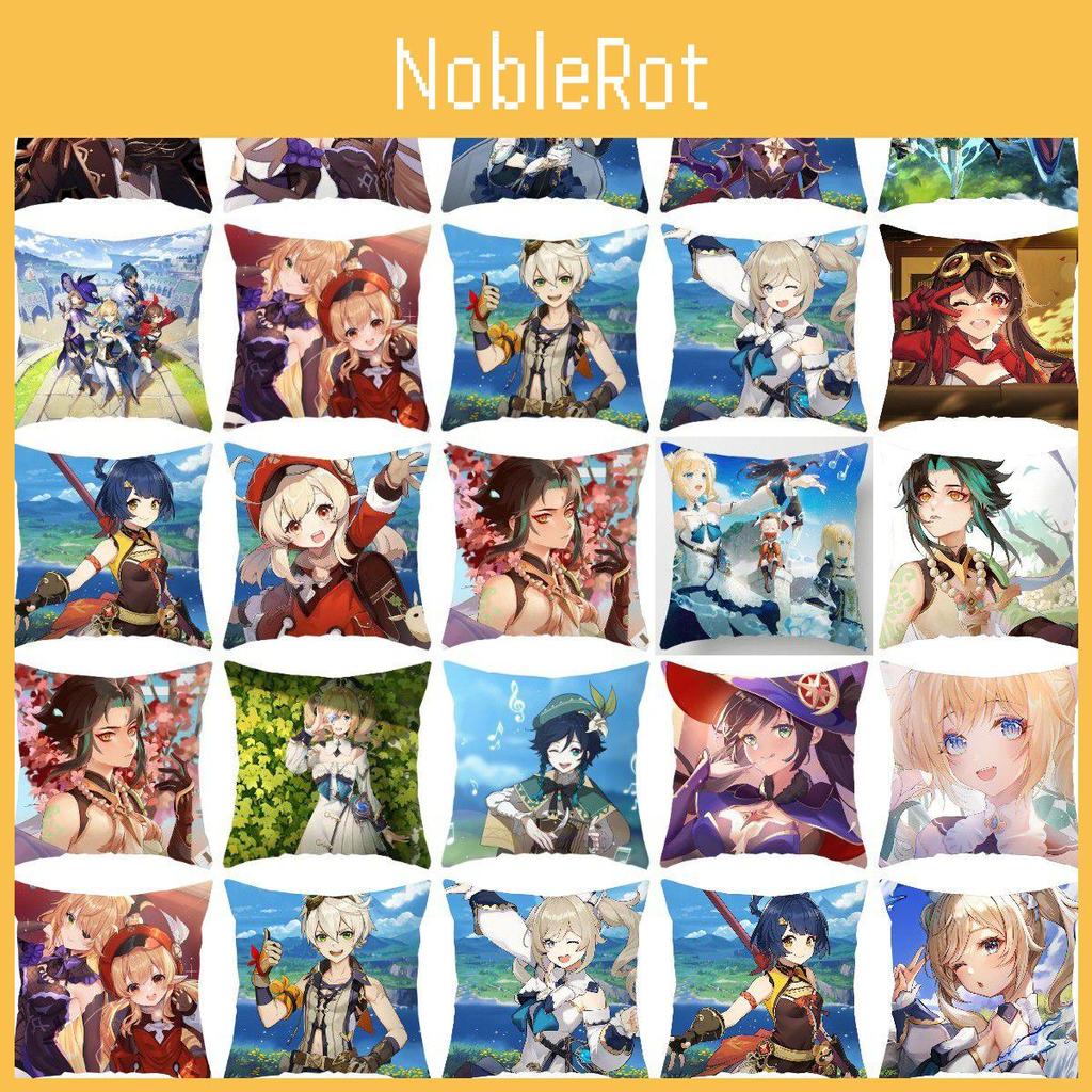 Impact Cushion Genshin Cover Back Support Pillow Case Soft Sofa Decoration 18in