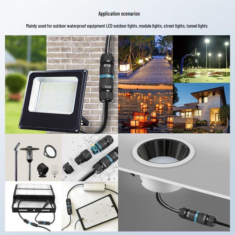 E-WeiChat Waterproof Screwless Quick Wire Splice Connector for Outdoor LED Lighting (2/3P)