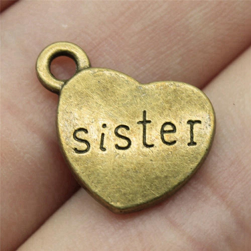 Family Member Heart Tags Charms Pendant Male Jewellery Massive Aesthetic Souvenir