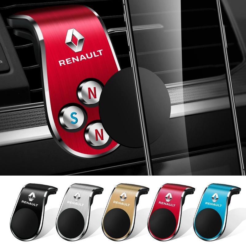 Car Magnetic L-shaped Car Dedicated GPS Phone Holder Emblem For Renault Dacia Megane 2 Duster Logan Captur Clio Laguna 3 Fluence