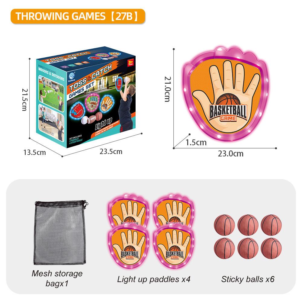 Camping Game Childrens Glow Sticky Target Ball Outdoor Family Activity Gift Set