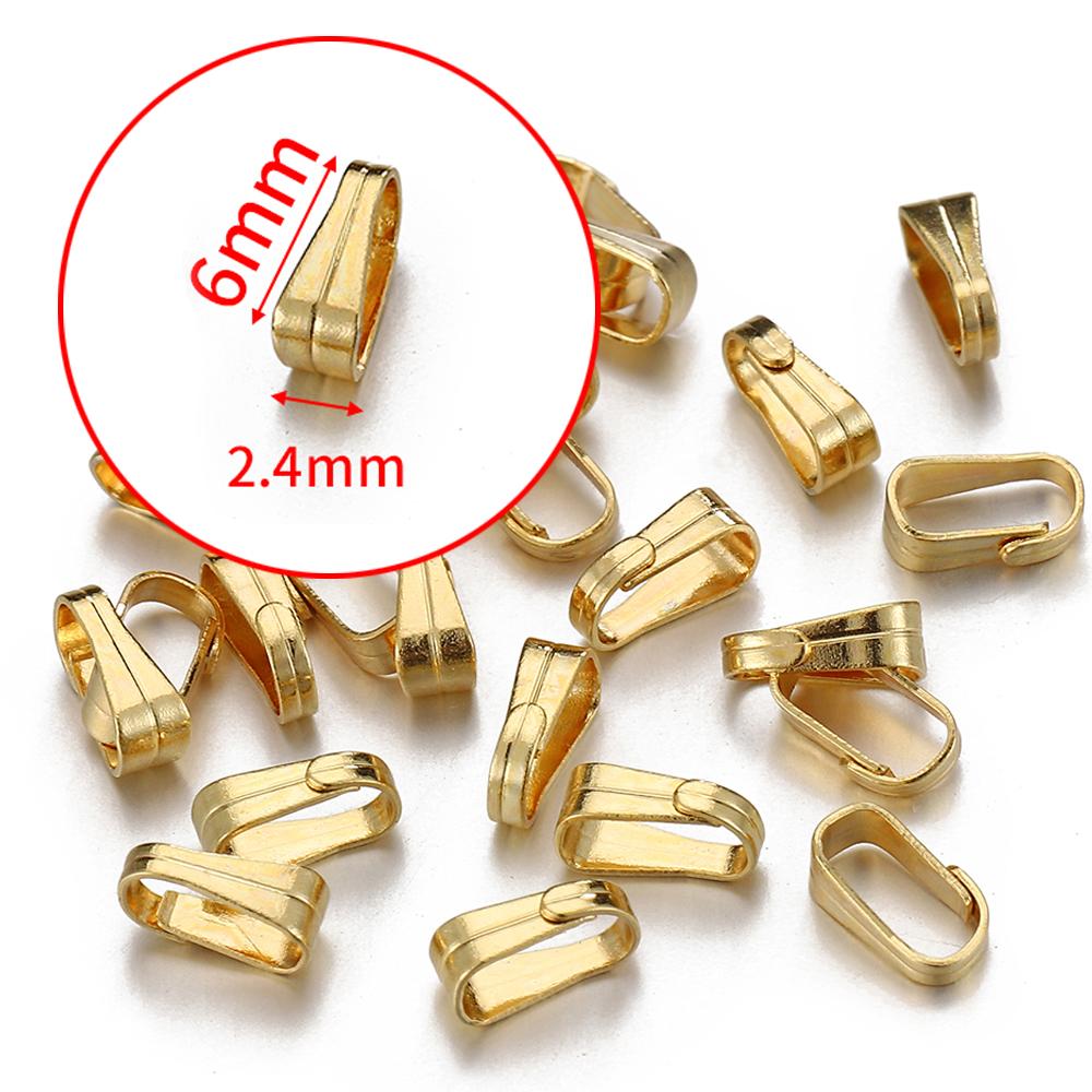 100 Stück 50 Stück Edelstahl Ösenverschluss für Anhänger Charms Verbinder Schnappverschluss Klippverschluss Halskette DIY Schmuckherstellung Zubehör