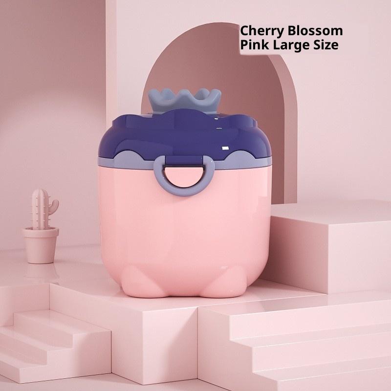 Cartoon Portable Milk Powder Container With Spoon Baby Milk Powder Storage Box Baby Feeding Travel Container