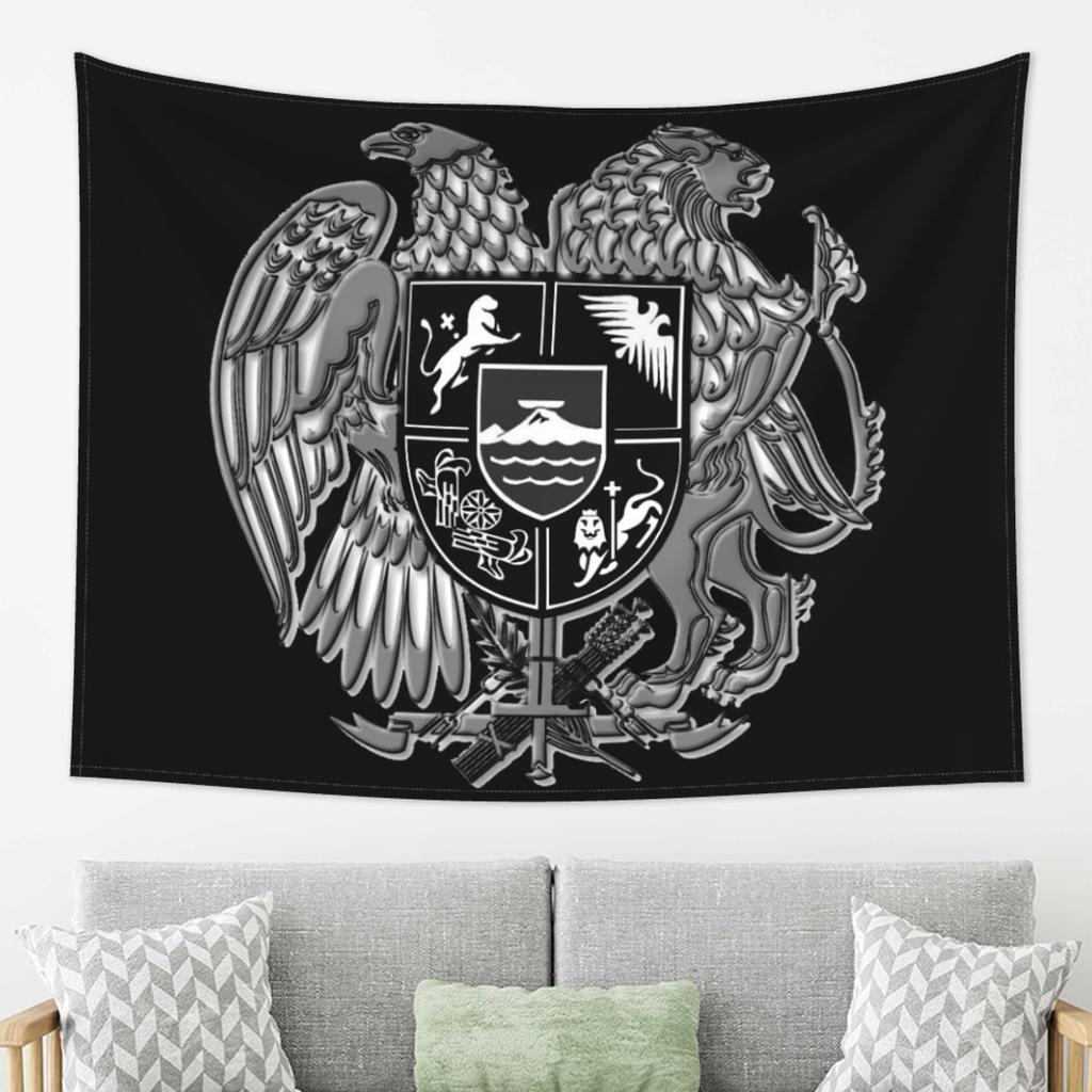 Armenia Coat Of Arms Outfits Tapestry Decoration Art Aesthetic Tapestries for Living Room Bedroom Home Wall Cloth Wall Hanging