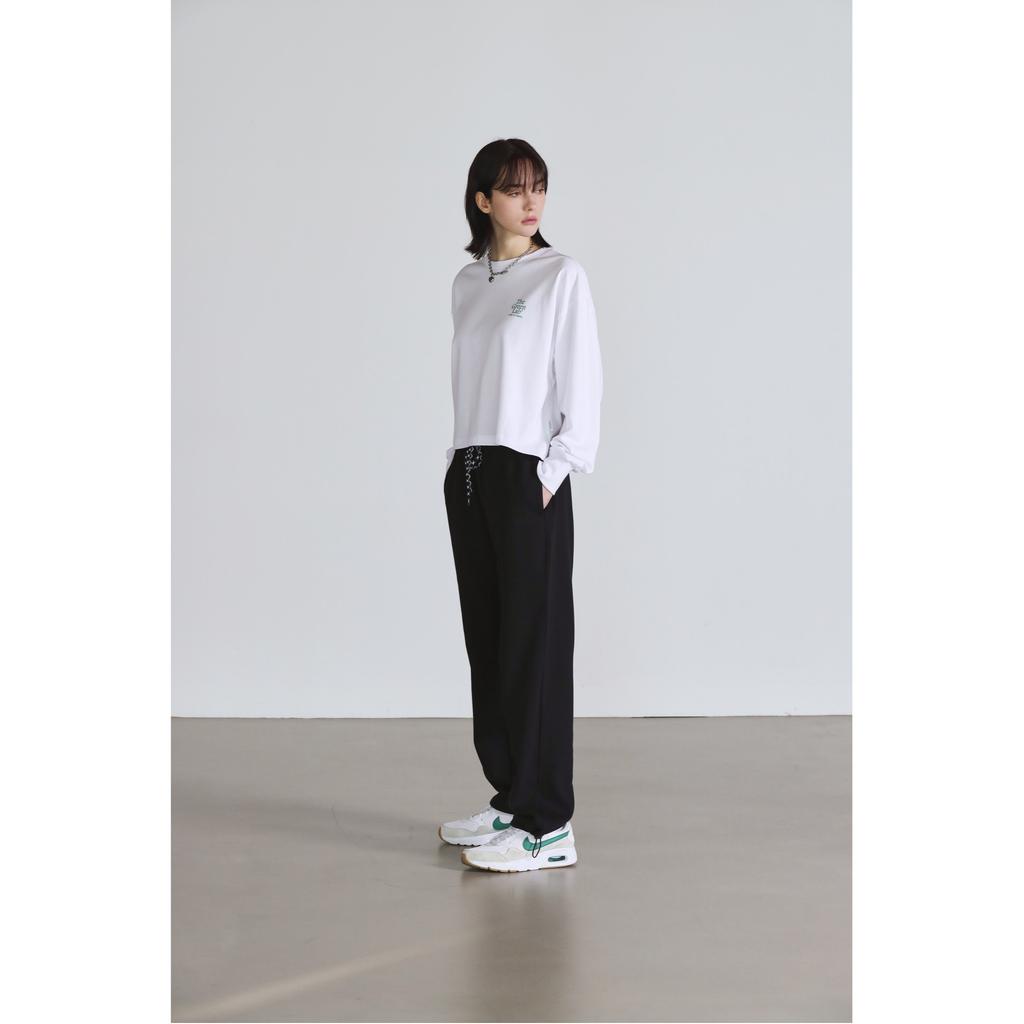 THE GREEN LAB Oversized String Jogger Pants [Black]
