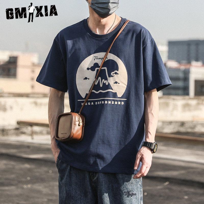 

GMXIA Men s Fashion Casual Summer Spring Tops & T-shirts S білий