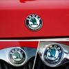For Original 2Pcs 80mm 90mm Octavia Rapid Fabia Superb KAMIQ Karoq Scala VRS Yeti Car Front Hood Rear Door Tailgate Emblem