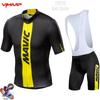 Completo da Ciclismo a Maniche Corte Mavic Set di Bretelle Abbigliamento da Strada Uomo
