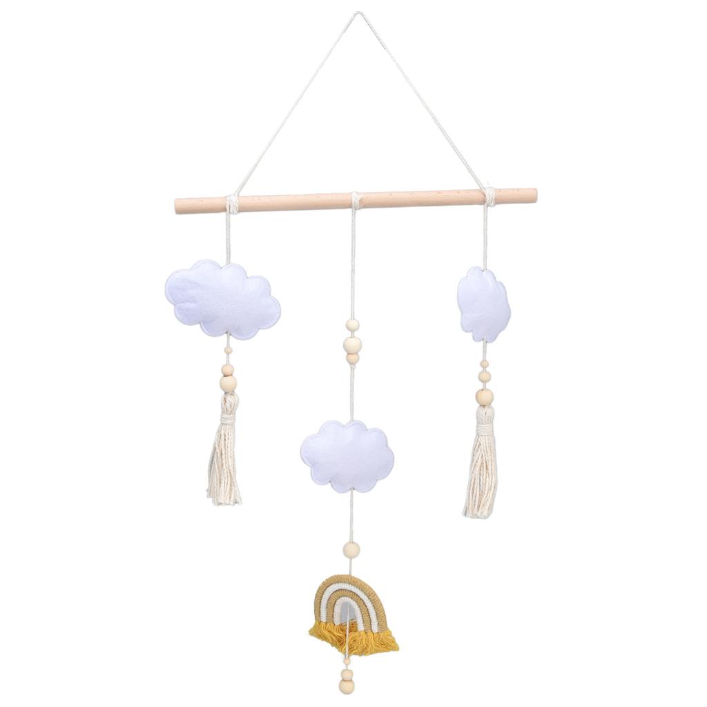 Baby Bed Cartoon Cloud Toys Newborn Crib Mobile Rattle Bed Bell Rotating Rattle Decoration