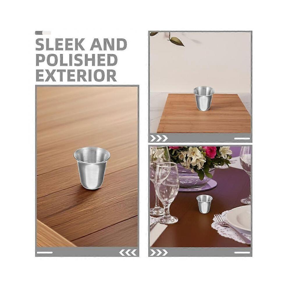 12 pièces Tasses de Communion en Acier Inoxydable Empilables Fournitures pour la Sainte Communion Cérémonie Religieuse Récipients pour Boire Portables Ustensiles d'Église en Métal