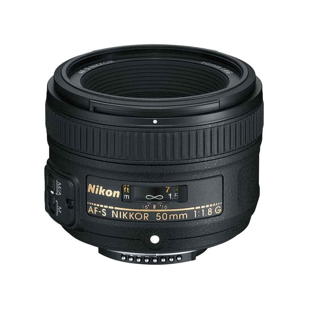 Nikon AF-S NIKKOR 50mm f/1.8G Prime Lens, Full-frame Compatible.