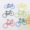 15Pcs Bike Shape Paper Clips Assorted Color Metal Paperclips File Paper Clamp Metal Bookmarks Clip for Office School