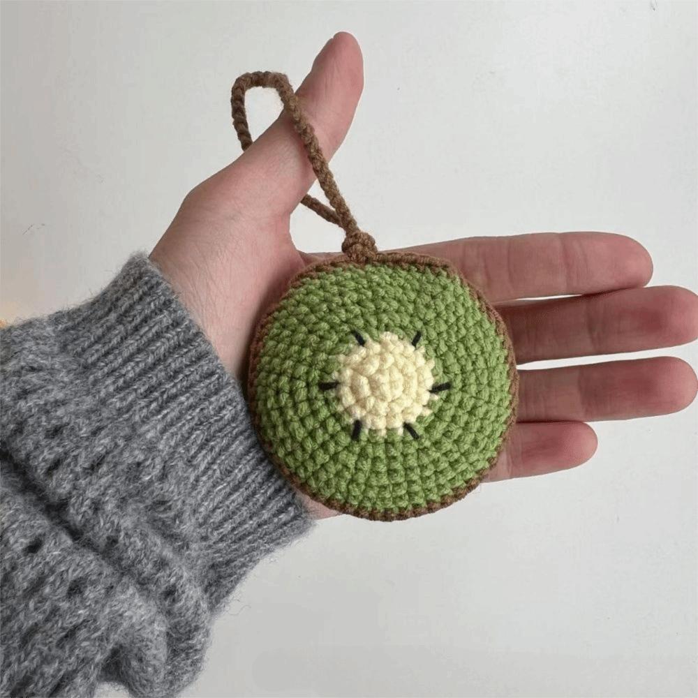 Handmade Crochet Water Bottle Carrier Fruit Shaped Water Cup Mesh Bag  On-the-Go Drinks