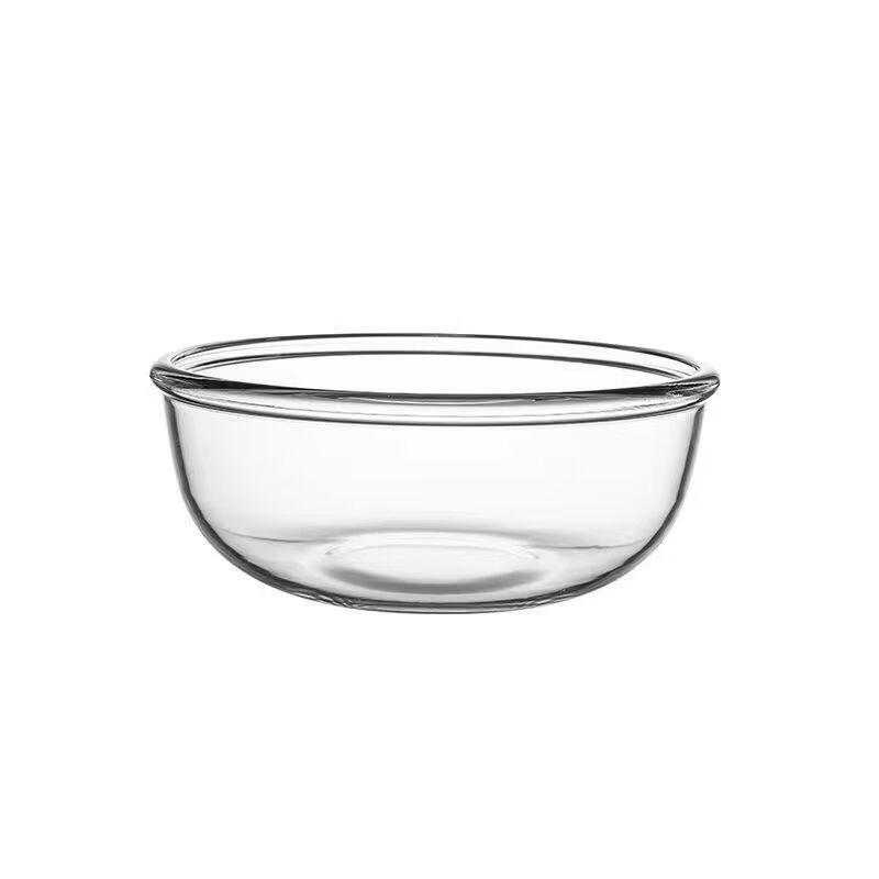 Transparent High Borosilicate Glass Salad & Serving Bowl Set