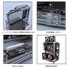 Aluminum Alloy Open Frame PC Case DIY for Motherboard (3.ATX)