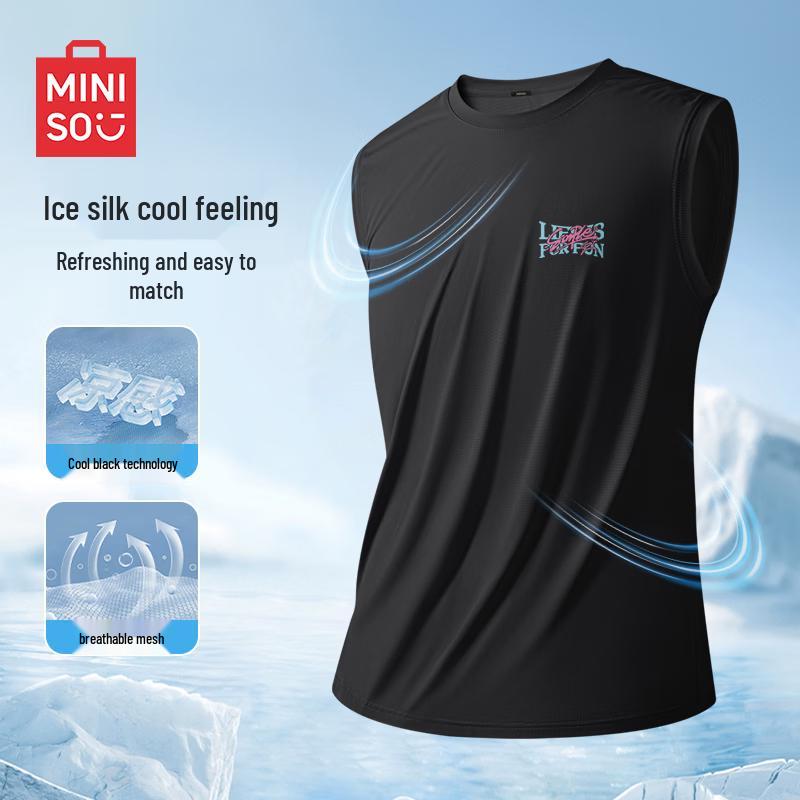 MINISO Men s Quick-Dry Mesh Tank Top L
