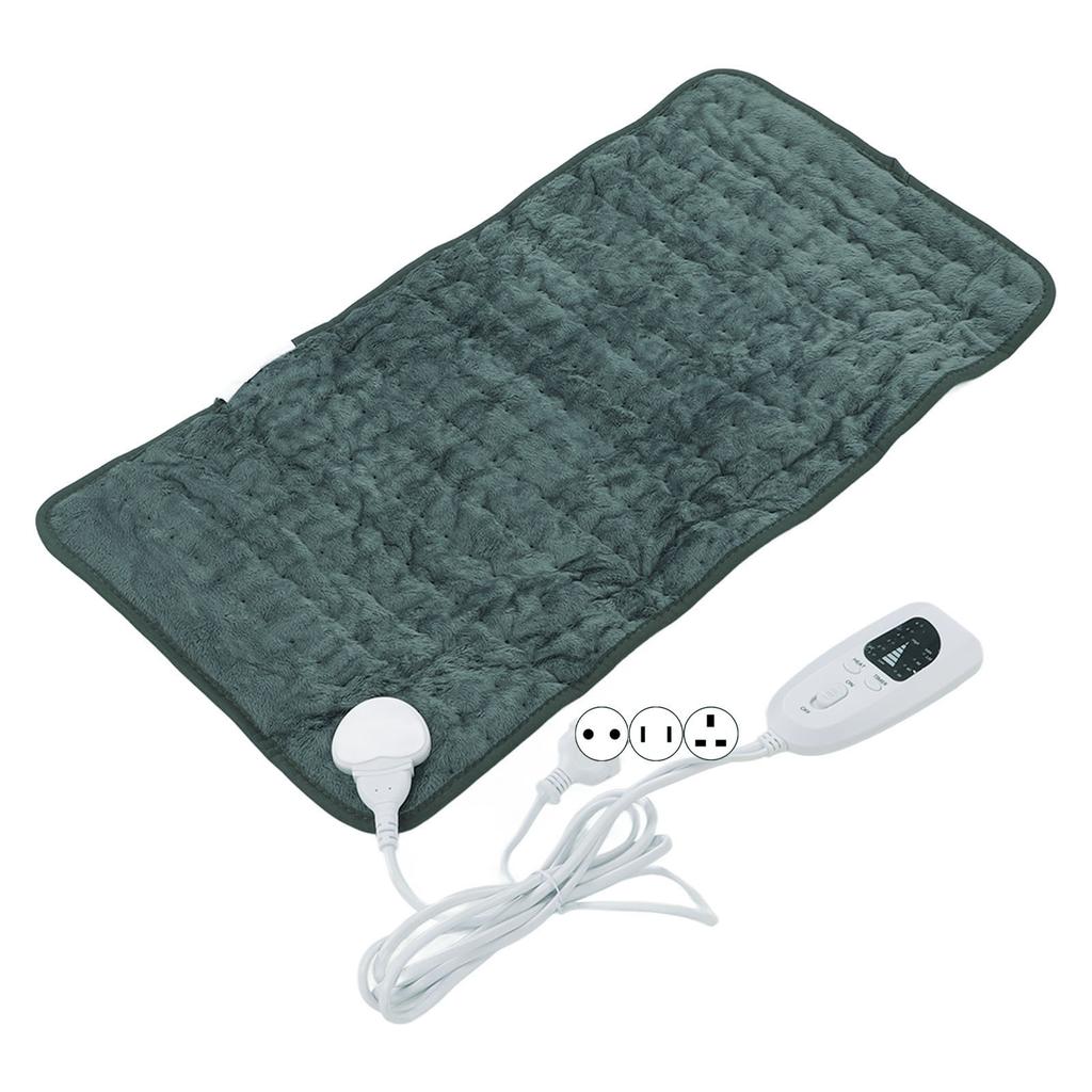 Back Electric Heating Pad 6 Levels Rapid Heating 60x30cm Soft Plush Heating Pad for Home Office Trav