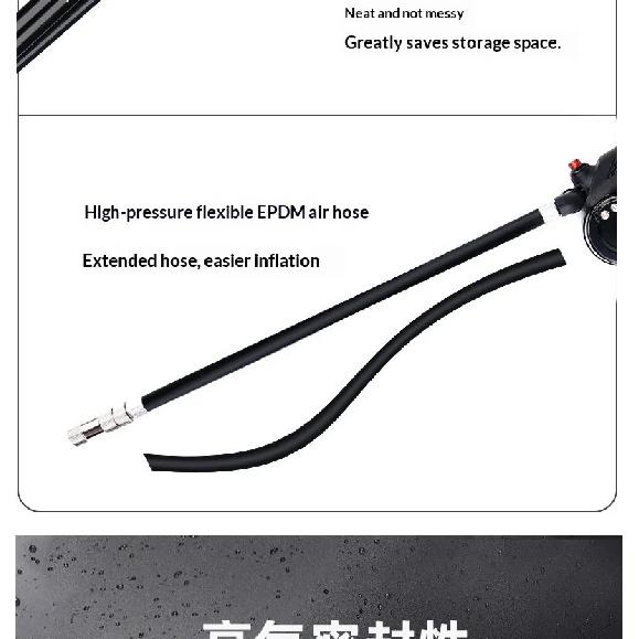 OFFBONDAGE Portable High-pressure 300psi Bike Air Pump with Gauge for Fork & Rear Suspension Shock Absorber MTB Bicycle Pump