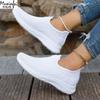 Fashion 2025 New Summer Mesh Breathable Large Women's Casual Shoes Soft Sole Lightweight Women's  Single  Shoes Free Shippiing Shoes