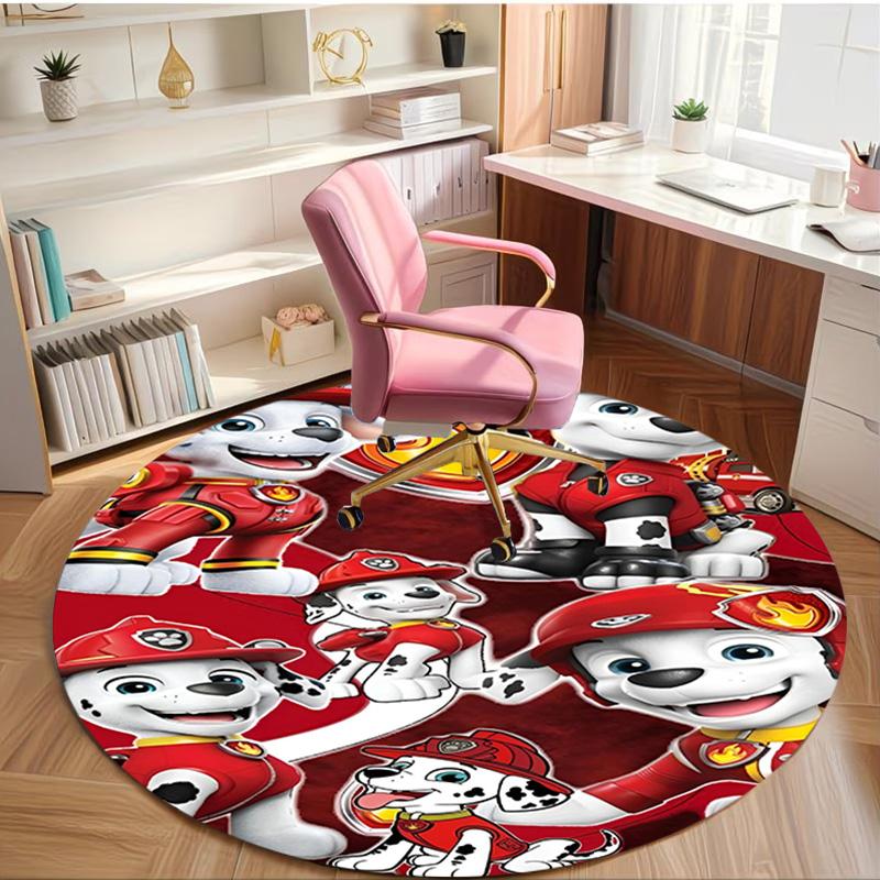 PAW Patrol Print Round Rug, Washable Floor Carpet, For Entryway Dorm Laundry Room Office Study, Home Decor Birthday Christmas Gift