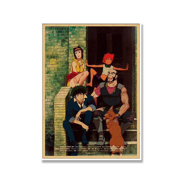 Japan Anime Posters Vintage Cowboy Creativity Posters Canvas Paintings Posters and Prints Living Home BedRoom Bar Artwork Decor No Frame