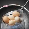 1 Stück Großer Edelstahl-Sieblöffel Schwerlast-Küchensieb Kochutensil zum Frittieren und Kochen