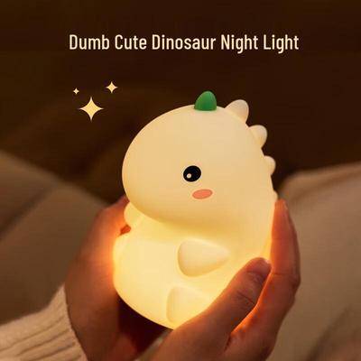 Silicone Dinosaur Rechargeable Tap Night Light