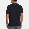 Under Armour Logo Print Crew Neck Short Sleeve T-Shirt Men Tops Black 1379451-001