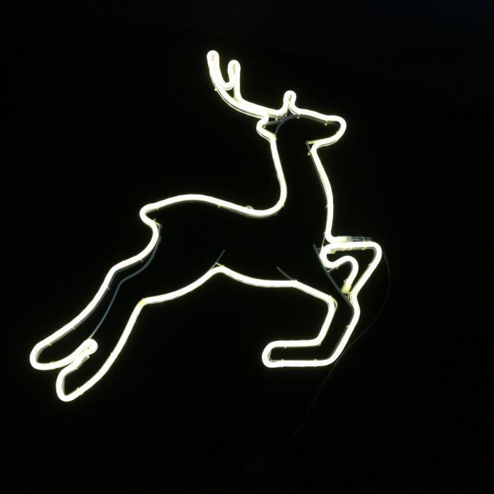 Lampe - MARQUE - Rennes de Noël - 36 cm - Blanc froid - Électrique