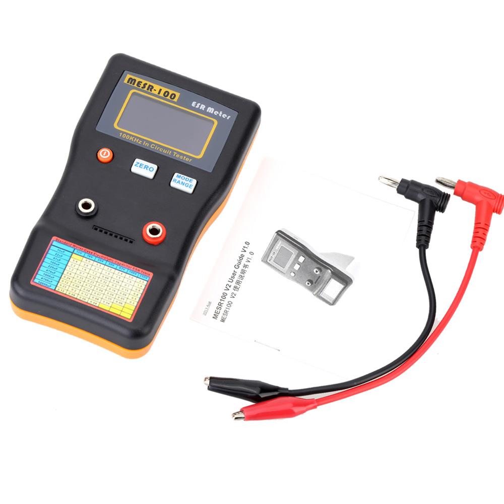 High quality MESR-100 Capacitance Ohm Meter Professional Measuring Internal Resistance of Capacitor Capacitance Circuit Tester