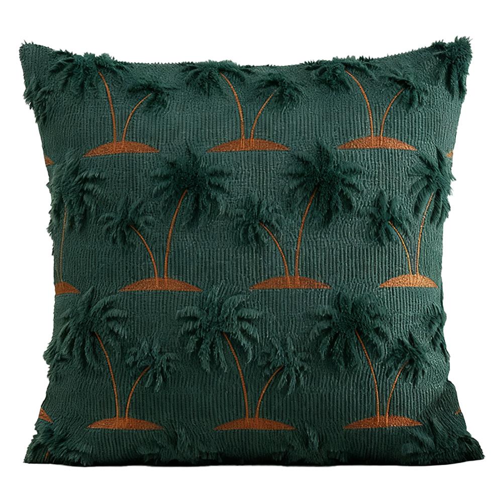 1 PC Christmas Throw Pillow Cover Plush Embroidery Snowflake Christmas Decoration Living Room Embroidered Cartoon Pattern Pillow