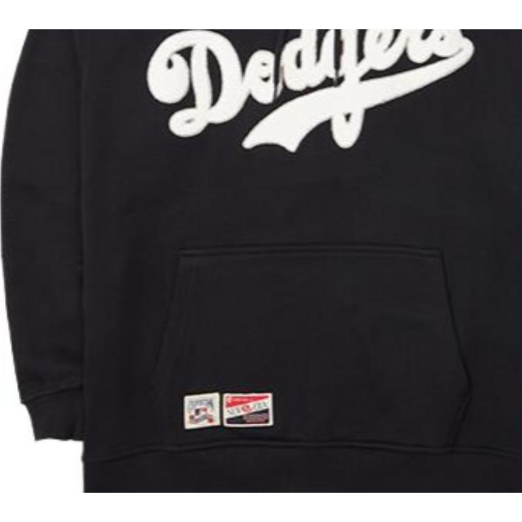 New Era FW23 MLB Los Angeles Dodgers Retro Loose Fleece Letter Embroidered Hoodie Unisex Hoodies Black 13781132