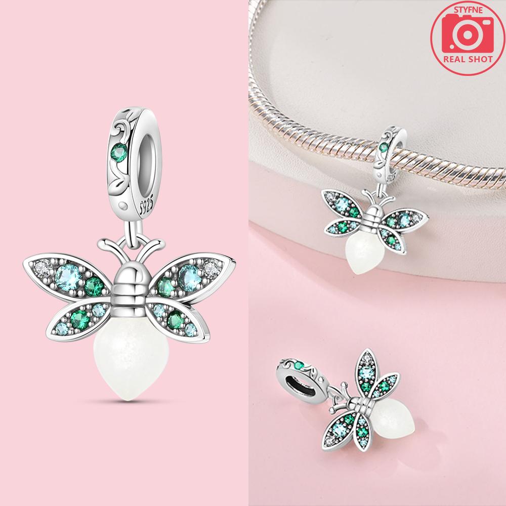 Copper Charms Beads Fit Qikaola Original Blue Zircon Owl Luminous Sea Turtle Octopus Bracelets Diy Birthday Jewelry Gift