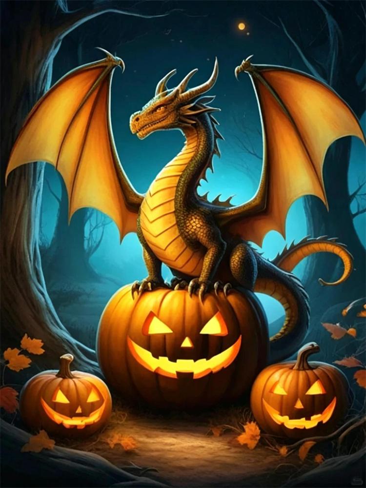 5D Diamond Painting Halloween Fantasy Dark Style Decoration DIY Full Diamond Mosaic Inlaid Cross Stitch Set Gift