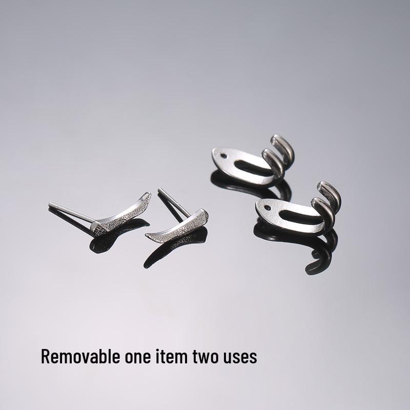 Trendy Men's Stud Earrings: Hip-Hop Style, Versatile, Simple Mori Design - 2022 Edition