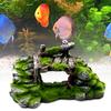 Resin Simulation Moss Rockery Fish Tank Aquarium Decor Landscape Ornament Craft