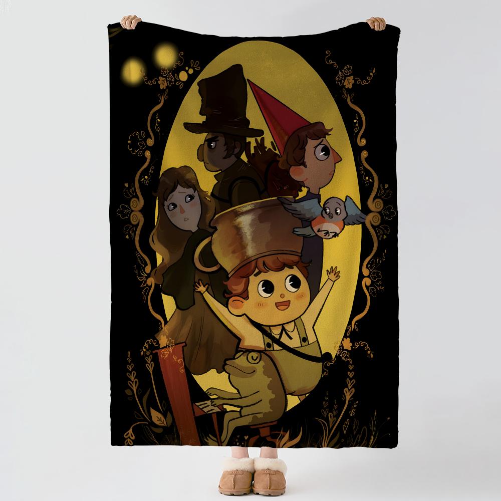 Animation O-Over The Garden Wall-l Throw Thick Comfort Flannel Quilt, Multi-scene Use Indoor Outdoor Daily Nap
