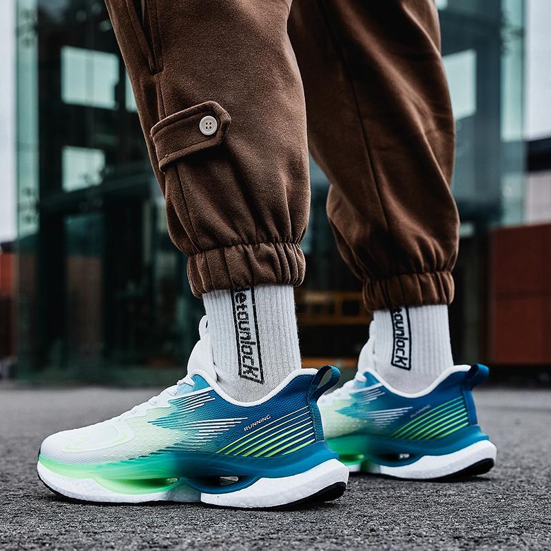 Leichte Dämpfungsunterstützung Sportschuhe Sommer Atmungsaktive Laufschuhe Leichte Rebound Anti-Rutsch Paar Laufschuhe