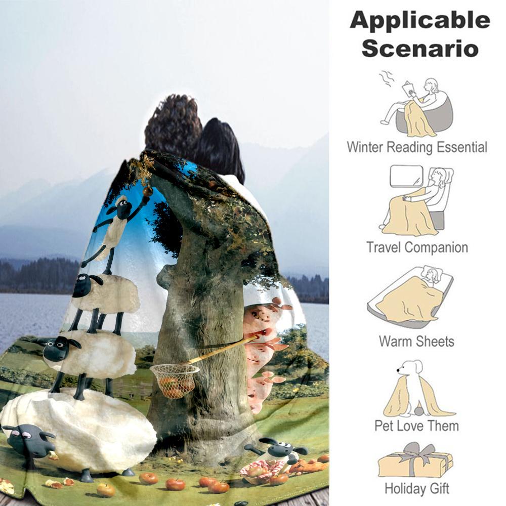 Shaun Blanket, High quality Comfortable for All Seasons, Home Decor, Warmth and Comfort