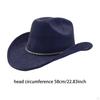 Adult Cowboy Hat, Wide Brim Western Headwear, Lightweight And Sturdy Polyester Party Suitable