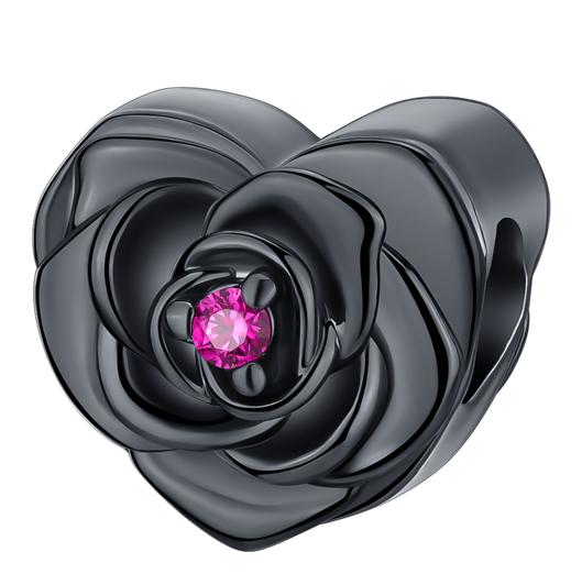 copper Romantic Flower Charm Bead Charms Bloom Rose Pendants Bead Charms fit Authentic Bracelets Necklaces Do It Yourself Jewellery Gift for Women