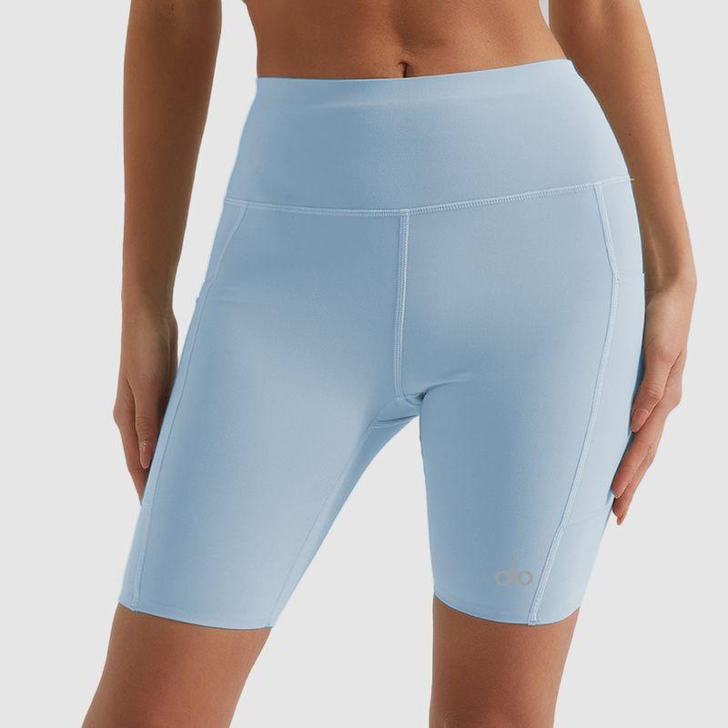 Ola Breeze Summer Thin Yoga Shorts Fifth Pants Women's Hip Lift Quick-Drying High Waist Seamless Fitness Cycling Pants